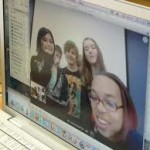 teens skyping